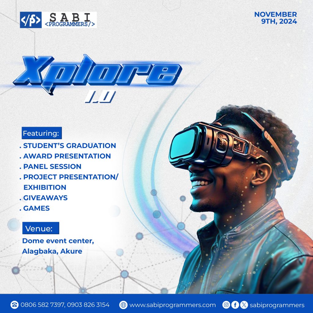 sabi tech xplore event - student graduation - tech event akure ondo state